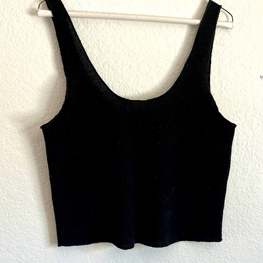 Black Crop Top by Zara
